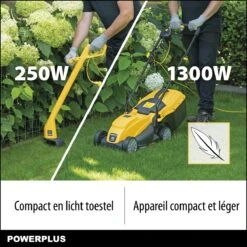 Powerplus POWXG6212T Elektrische Grasmaaier - Grasmachine Voor Kleine En Middelgrote Tuin - 1300W - Maaibreedte 320mm - Verstelbare Maaihoogte - 30L Opvangbak - Incl. Grastrimmer 250W 13 Powerplus POWXG6212T Elektrische Grasmaaier - Grasmachine Voor Kleine En Middelgrote Tuin - 1300W - Maaibreedte 320mm - Verstelbare Maaihoogte - 30L Opvangbak - Incl. Grastrimmer 250W -Tuin En Buiten 1200x1200 705