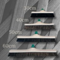 MAUS Bezem Binnen 60cm - Zachte Paardenhaar Zaalveger Met Steel 150cm - Gerecycled - Made In EU - Zeer Robuust -Tuin En Buiten 1200x1200 798