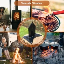 Miseru Houtklover – Geen Bijl Nodig – No Axe - Houtsplijter – Houtkliever – HANDMADE In Holland - Houtklover Voor Aanmaakhout – Metaal -Tuin En Buiten 1200x1200 853