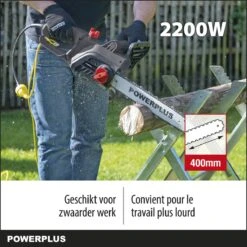 Powerplus POWEG10110 Elektrische Kettingzaag - 2200W - Zwaardlengte 400mm - Automatische Kettingsmering - Incl. 1x Ketting En 1x Zwaard -Tuin En Buiten 1200x1200 883