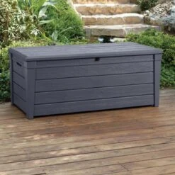 Keter Brightwood Opbergbox - 455L - 145x69,7x60,3 Cm - Grafiet -Tuin En Buiten 1200x1200 89