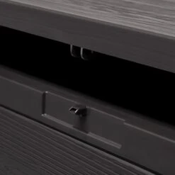 Merkloos Woody Tuin Opbergbox - 324 Liter 45x120x60 Cm - Tuinkussenbox - Antraciet/bruin -Tuin En Buiten 1200x1200 92