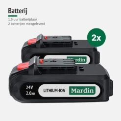 Mardin Mini Kettingzaag - Snoeizaag - Kettingzaag - Kettingzaag Electrisch Met 2 Accu - Inclusief Koffer - 1 Extra Accu - Zwart -Tuin En Buiten 1200x1200 958