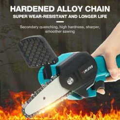 Merkloos Mini Accu Kettingzaag - 4 Inch Elektrische Boomzaag - Handkettingzaag - Met 2 Accu En 1 Oplader - Voor Tuinboom Ranch Bomen Snijden Hout- Blauw 31 Merkloos Mini Accu Kettingzaag - 4 Inch Elektrische Boomzaag - Handkettingzaag - Met 2 Accu En 1 Oplader - Voor Tuinboom Ranch Bomen Snijden Hout- Blauw -Tuin En Buiten 1200x1200 976