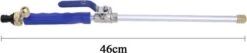 Merkloos Hogedruk-waterjet-Waterspuit-tuinslang | Spuitpistool Aansluiting Op Tuinslang | Hogedruk Waterpistool, Bevestiging Voor Tuinsproeier- Auto Wassen- Terras/tuin Reiniger -Tuin En Buiten 1200x257