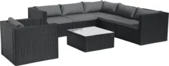 Intimo Garden Levanzo Loungeset – Zwart - 5 Tot 6 Persoons -Tuin En Buiten 1200x471