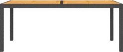 VidaXL Tuintafel 150x90x75 Cm Poly Rattan En Acaciahout Zwart -Tuin En Buiten 1200x509 2