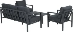 Garden Impressions Durban Loungeset - 4-delig - Zwart -Tuin En Buiten 1200x539