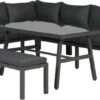 Blakes Lounge Diningset - 4 Delig - Donker Grijs