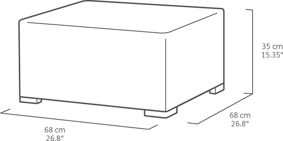 Allibert California Loungeset - 5 Personen - Cappuccino 12 Allibert California Loungeset - 5 Personen - Cappuccino - Afbeelding 12