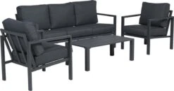 Garden Impressions Durban Loungeset - 4-delig - Zwart -Tuin En Buiten 1200x630