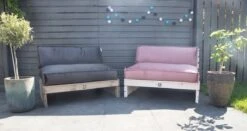 2L Home & Garden Rugkussen Velvet Oud Roze - 120 X 40cm -Tuin En Buiten 1200x635