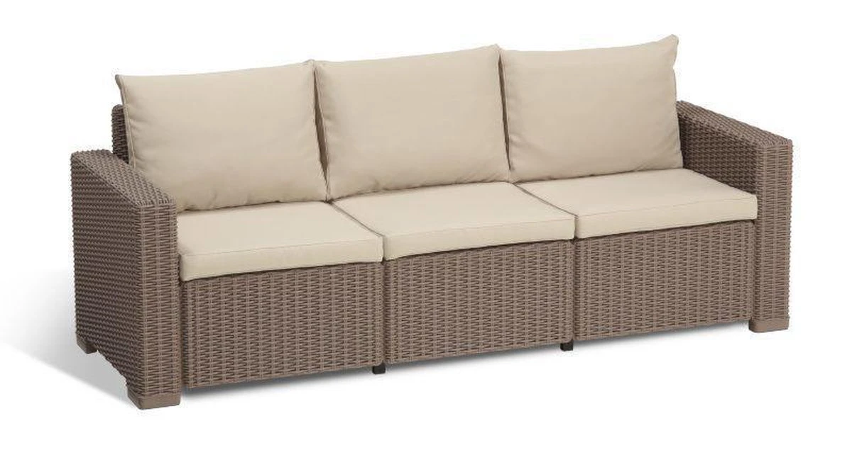 Allibert California Loungeset - 5 Personen - Cappuccino 18 Allibert California Loungeset - 5 Personen - Cappuccino - Afbeelding 18