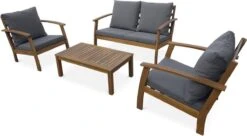 Houten Loungeset 4 Plaatsen - Ushuaïa - Grijs Kussens, Bank, Fauteuils En Lage Tafel Van Acacia, Design 7 Houten Loungeset 4 Plaatsen - Ushuaïa - Grijs Kussens, Bank, Fauteuils En Lage Tafel Van Acacia, Design -Tuin En Buiten 1200x659 1