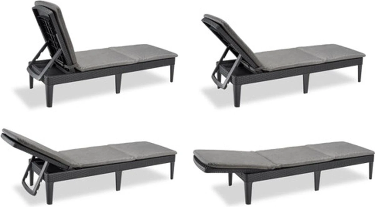 Allibert Jaipur Ligbed - 58x187,5x29 Cm - Grafiet 20 Allibert Jaipur Ligbed - 58x187,5x29 Cm - Grafiet - Afbeelding 20