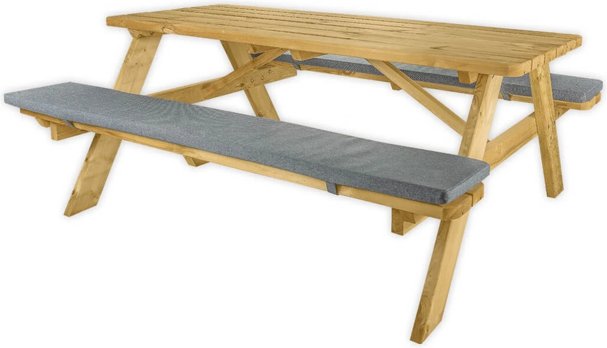 Goedkopepicknicktafels.nl | 180cm Lange Picknicktafel | Tuintafel 6 Persoons | De Luxe 180cm Lang | Geïmpregneerd Grenen Hout! 4 Goedkopepicknicktafels.nl | 180cm Lange Picknicktafel | Tuintafel 6 Persoons | De Luxe 180cm Lang | Geïmpregneerd Grenen Hout! - Afbeelding 4