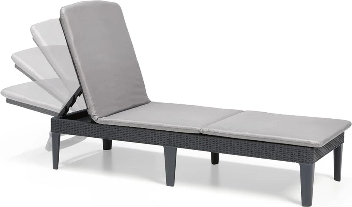 Allibert Jaipur Ligbed - 58x187,5x29 Cm - Grafiet 14 Allibert Jaipur Ligbed - 58x187,5x29 Cm - Grafiet - Afbeelding 14