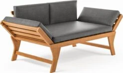 Loungebank Tuin FSC Antraciet – Makkelijk Verstelbaar Lounge Bank Balkon – Tuinbank Lounge Hardhout FSC – Perfecthomeshop -Tuin En Buiten 1200x720