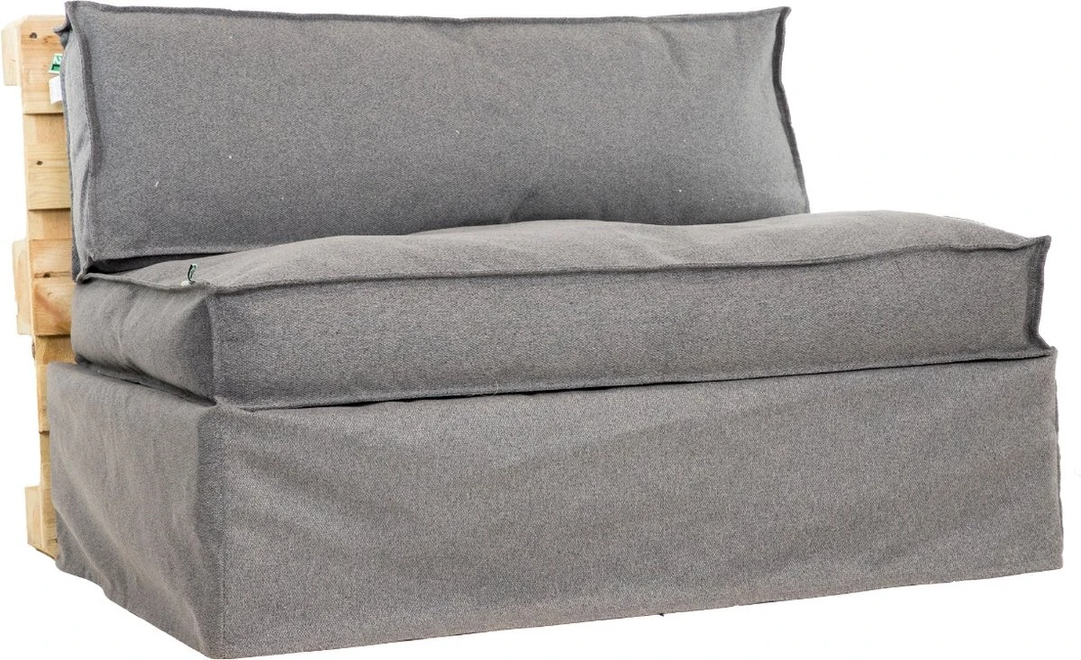 2L Home & Garden Palletkussen Metro Lounge Grijs - 120 X 80cm 11 2L Home & Garden Palletkussen Metro Lounge Grijs - 120 X 80cm - Afbeelding 11