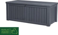 Keter Rockwood Opbergbox - 570L - 155x72,4x64,4cm - Grafiet 20 Keter Rockwood Opbergbox - 570L - 155x72,4x64,4cm - Grafiet -Tuin En Buiten 1200x738