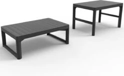 Allibert Lyon Tuintafel - 116x71,5x66/40 Cm - Grafiet -Tuin En Buiten 1200x738 4