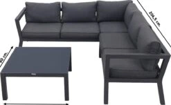 Garden Impressions Colorado Loungeset - Aluminium - Zwart -Tuin En Buiten 1200x740