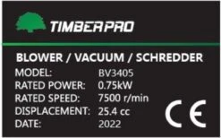 TIMBERPRO - Bladblazer - Benzine - Met Zuig En Versnipperfunctie - Blaassnelheid 225 Km/h - Opvangzak 45 L -Tuin En Buiten 1200x747 4