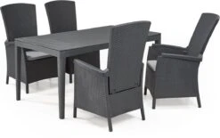 Allibert Vermont Verstelbare Tuinstoel - 64x68x107cm - Grafiet -Tuin En Buiten 1200x753 2