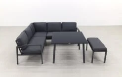 Wellington Lounge Dining Set - Carbon Black -Tuin En Buiten 1200x759