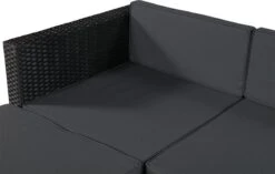 Polyrotan Loungeset Punta Cana L - Zwart -Tuin En Buiten 1200x763