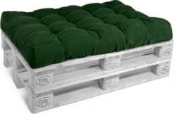Beautissu Style – Palletkussen Set – 1x Zitkussen 120x80 Cm & 1x Rugkussen 120x40 Cm – Donker Groen -Tuin En Buiten 1200x787 1