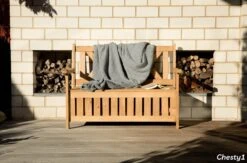 Needs&wants® Houten Tuinbank Met Opbergruimte, 2-zits Kistbank Houten Klassieke Bank Opslag, Grote Tuinopbergbank Van Massief Hout Weerbestendig Voor Buiten Tuin, Balkon, Terras, 115x61x85 Cm, Donker-bruin -Tuin En Buiten 1200x792 3