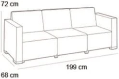 Allibert California Chaise Longue Loungeset - 3 A 4 Personen - Grafiet -Tuin En Buiten 1200x793