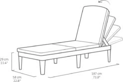 Allibert Jaipur Ligbed - 58x187,5x29 Cm - Grafiet 27 Allibert Jaipur Ligbed - 58x187,5x29 Cm - Grafiet -Tuin En Buiten 1200x796 9