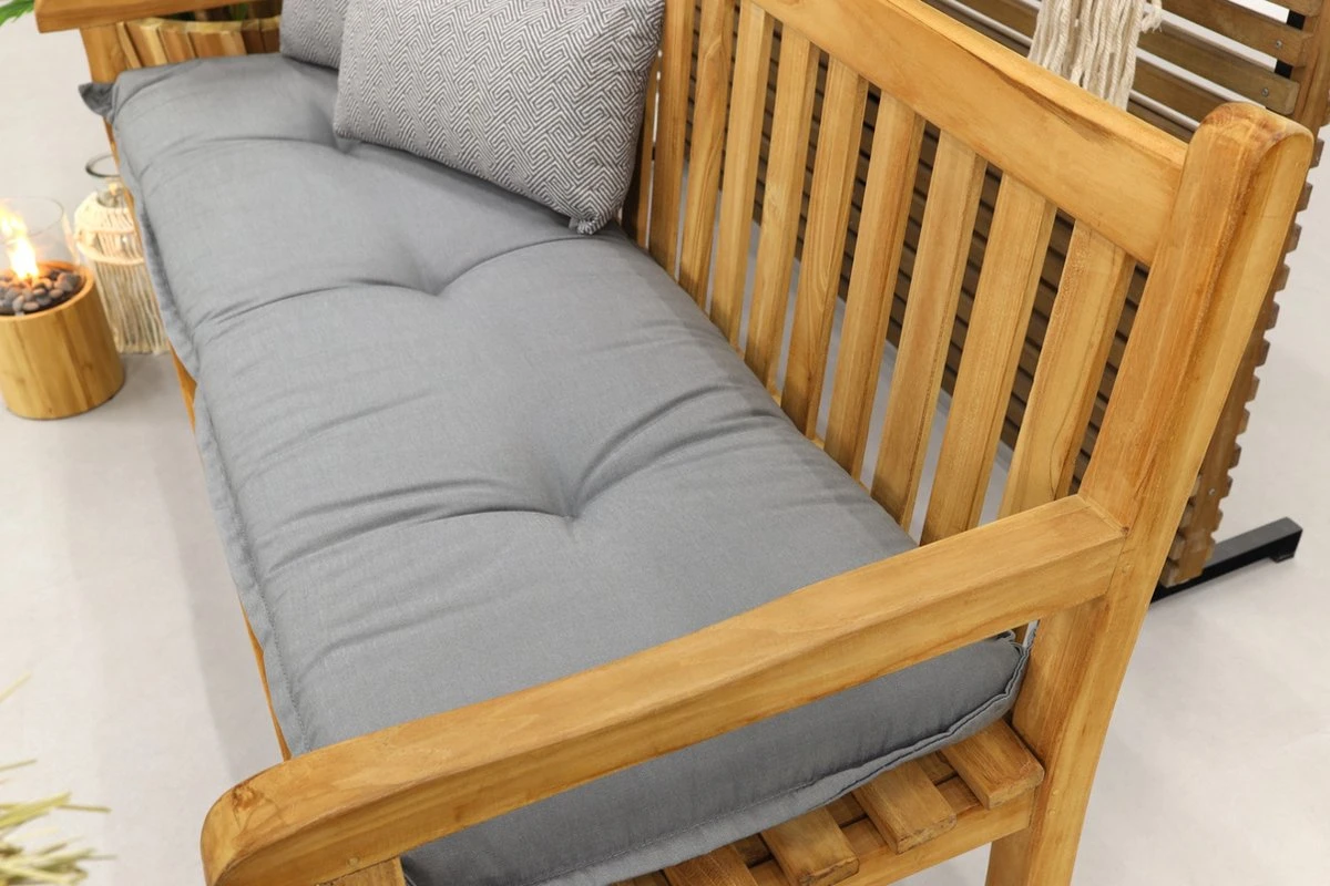 Teak Houten Tuinbank Bison - 150 Cm. 14 Teak Houten Tuinbank Bison - 150 Cm. - Afbeelding 14