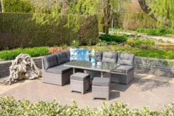 Garden Impressions Lapa Lounge Dining Set 5-delig - Wicker - Grijs -Tuin En Buiten 1200x800 175