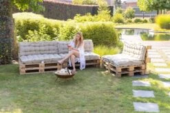 MaxxGarden Palletkussen - Rugkussen Loungeset Bank - Palletsofa - 120x40cm - Taupe -Tuin En Buiten 1200x800 192
