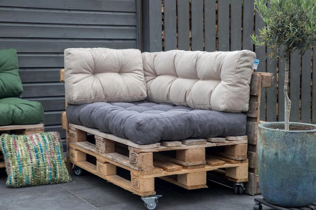 2L Home & Garden Rugkussen Metro Grijs - 60 X 40cm 8 2L Home & Garden Rugkussen Metro Grijs - 60 X 40cm - Afbeelding 8