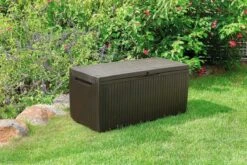 Opbergbox Tuin - Kussenbox Waterdicht - Bruin - Zitbox Kussenbox Voor Buiten - Voor Tuinmeubelen - Tuinkussens - Opberg Tuin - Kussenboxen - XL - Groot - 305 Liter -Tuin En Buiten 1200x800 34