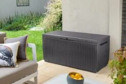 Opbergbox Tuin - Kussenbox Waterdicht - Bruin - Zitbox Kussenbox Voor Buiten - Voor Tuinmeubelen - Tuinkussens - Opberg Tuin - Kussenboxen - XL - Groot - 305 Liter -Tuin En Buiten 1200x800 36