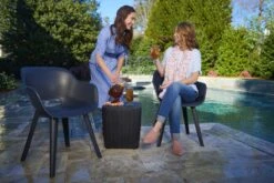 Allibert Akola Tuinstoelen - 2 Stuks -56,5x55x80cm - Donkergrijs -Tuin En Buiten 1200x800 477