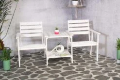 Tuinbank - Romeo Tete A Tete - Wit - 170cm -Tuin En Buiten 1200x800 531