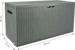 Verrijdbare Tuinkussen Opbergbox - Rattan Look - Zwart - 350 Liter 11 Verrijdbare Tuinkussen Opbergbox - Rattan Look - Zwart - 350 Liter -Tuin En Buiten 1200x804 2