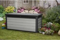 Keter Denali Opbergbox - 570L - 151,7x72,5x70cm - Grijs -Tuin En Buiten 1200x808