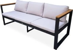 Loungeset 5 Plaatsen Van Aluminium En Eucalyptus – NAZCA – Antraciet Structuur, Lichtgrijs Kussens 17 Loungeset 5 Plaatsen Van Aluminium En Eucalyptus – NAZCA – Antraciet Structuur, Lichtgrijs Kussens -Tuin En Buiten 1200x820 3
