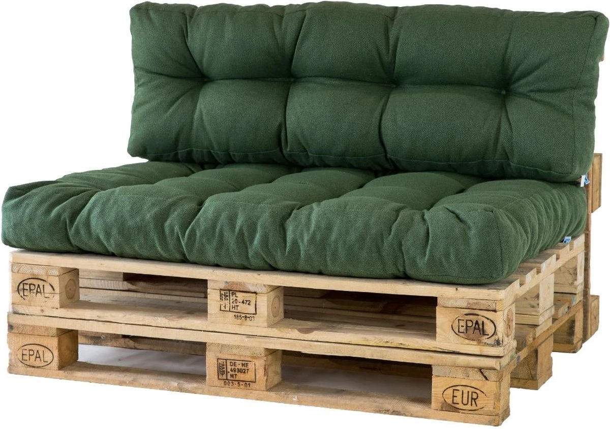 2L Home & Garden Palletkussen Metro Olijf - 120 X 80cm 1 2L Home & Garden Palletkussen Metro Olijf - 120 X 80cm
