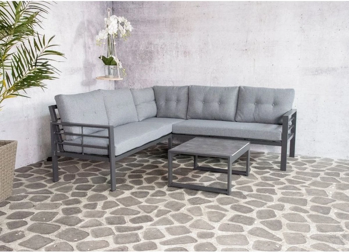 SenS-Line Elba Aluminium Loungeset | Met Koffietafel 16 SenS-Line Elba Aluminium Loungeset | Met Koffietafel - Afbeelding 16