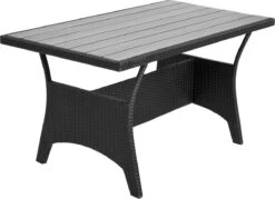 Casaria Polyrattan Tuinset - 15 Delig Voor 6 Personen – Crème Zwart -Tuin En Buiten 1200x869 2