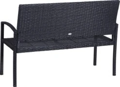 Outsunny Polyrotan Tuinbank 2-zits Parkbank Bank Staal Zwart 867-022 14 Outsunny Polyrotan Tuinbank 2-zits Parkbank Bank Staal Zwart 867-022 -Tuin En Buiten 1200x874 4