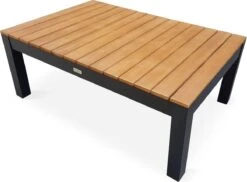 Loungeset 5 Plaatsen Van Aluminium En Eucalyptus – NAZCA – Antraciet Structuur, Lichtgrijs Kussens 19 Loungeset 5 Plaatsen Van Aluminium En Eucalyptus – NAZCA – Antraciet Structuur, Lichtgrijs Kussens -Tuin En Buiten 1200x885